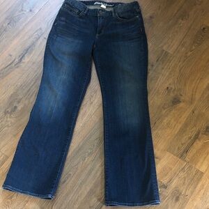 EddieBauer CURVY Bootcut 5pocket JEANS Sz10 CottonBlnd EUC